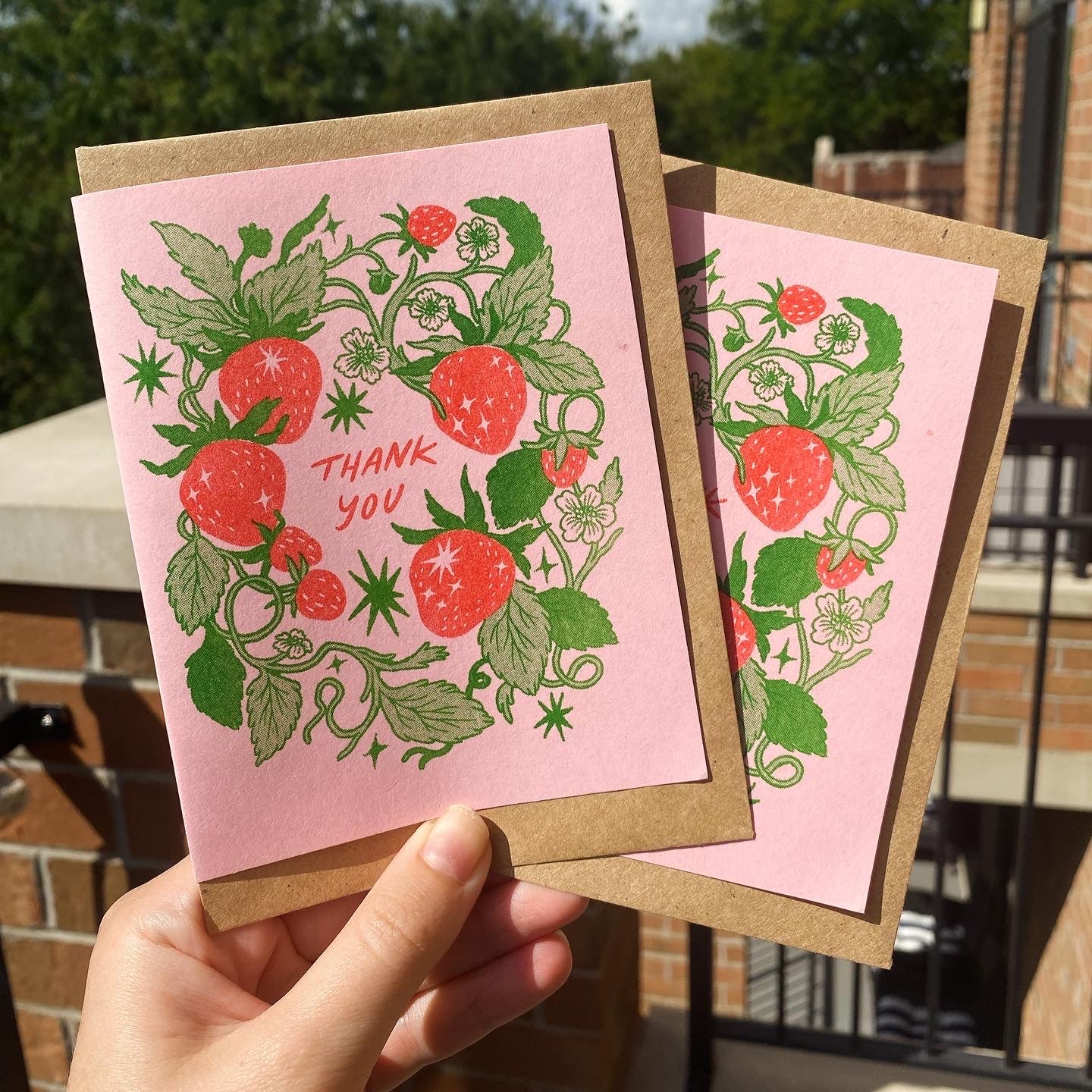 Thank you Strawberry Card