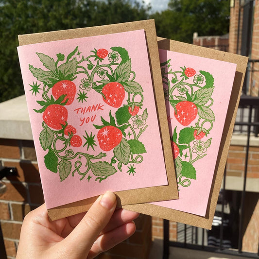 Thank you Strawberry Card