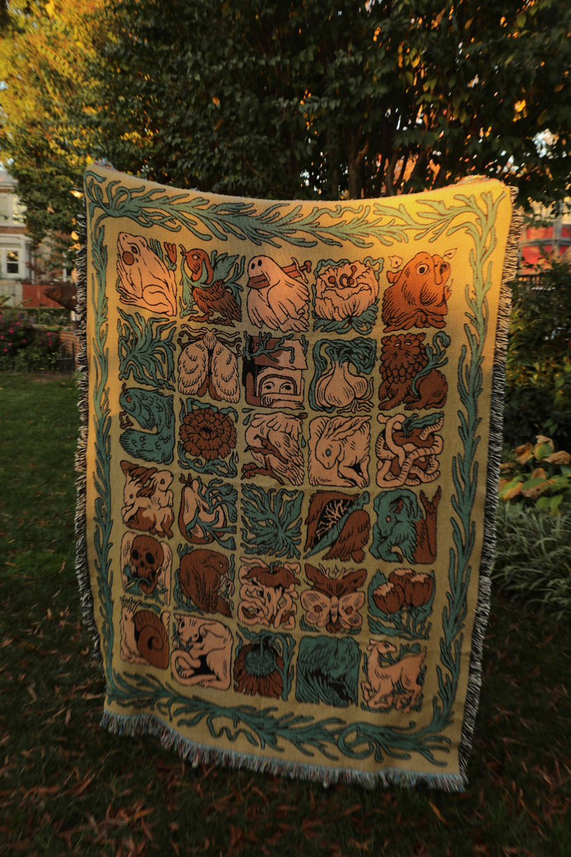 Woven Creatures Blanket