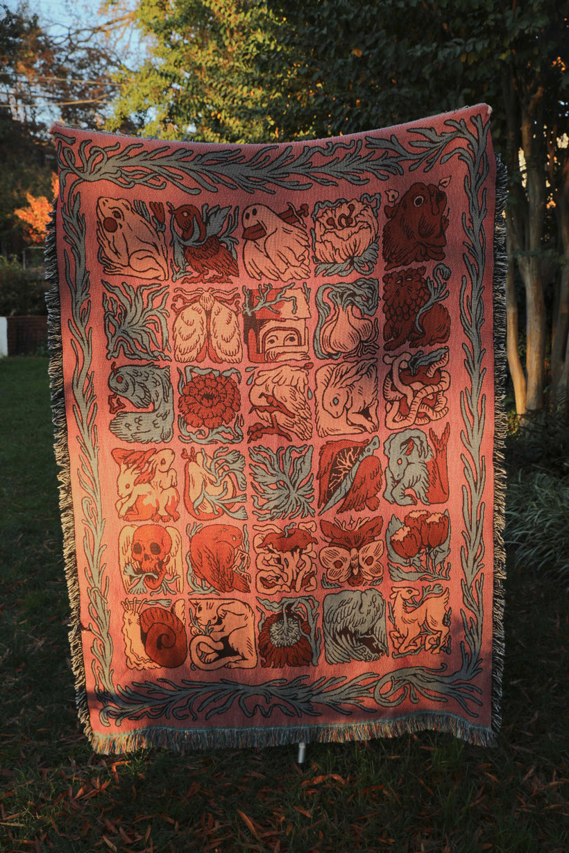 Woven Creatures Blanket