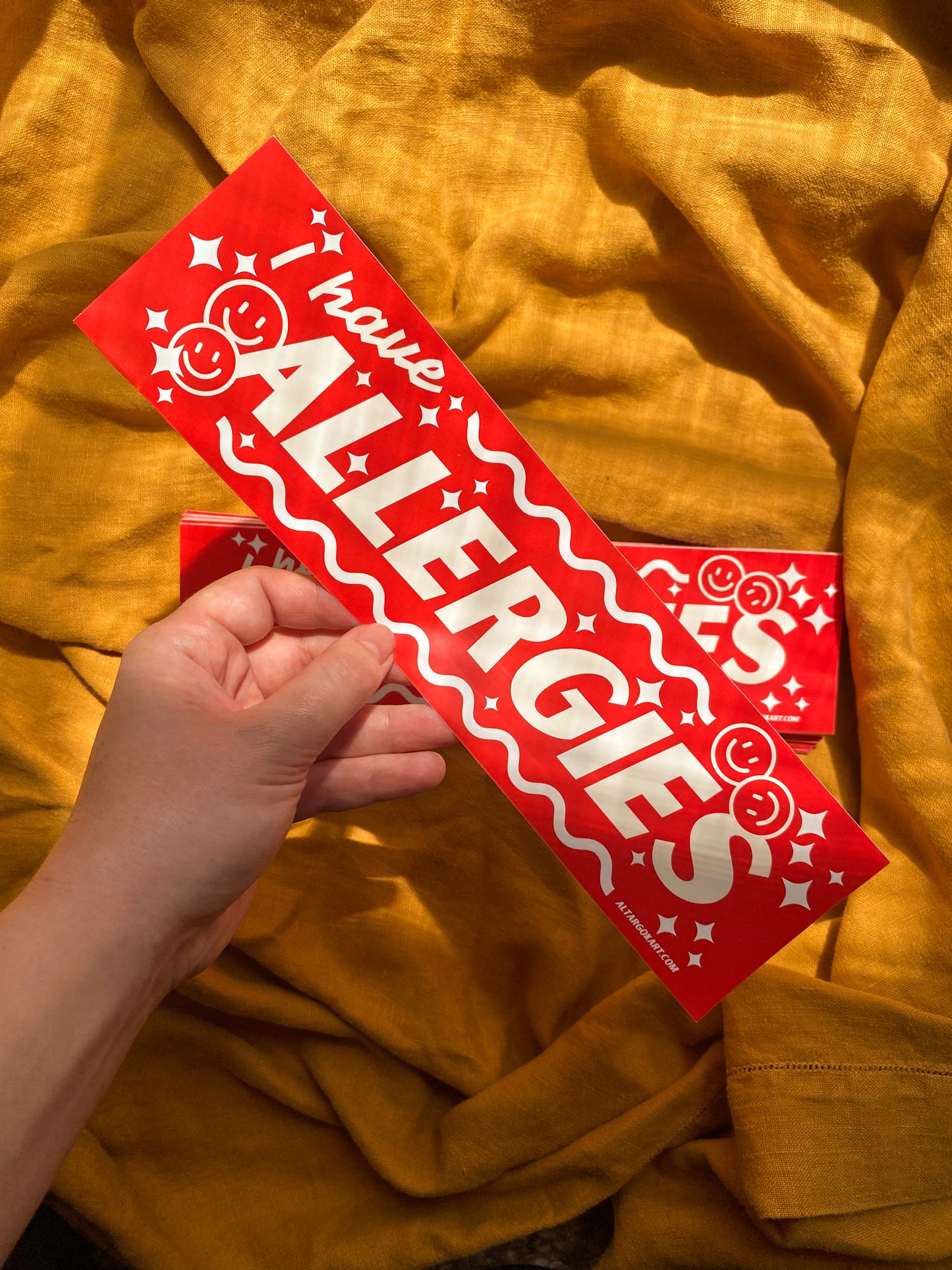 I have Allergies Bumper Sticker