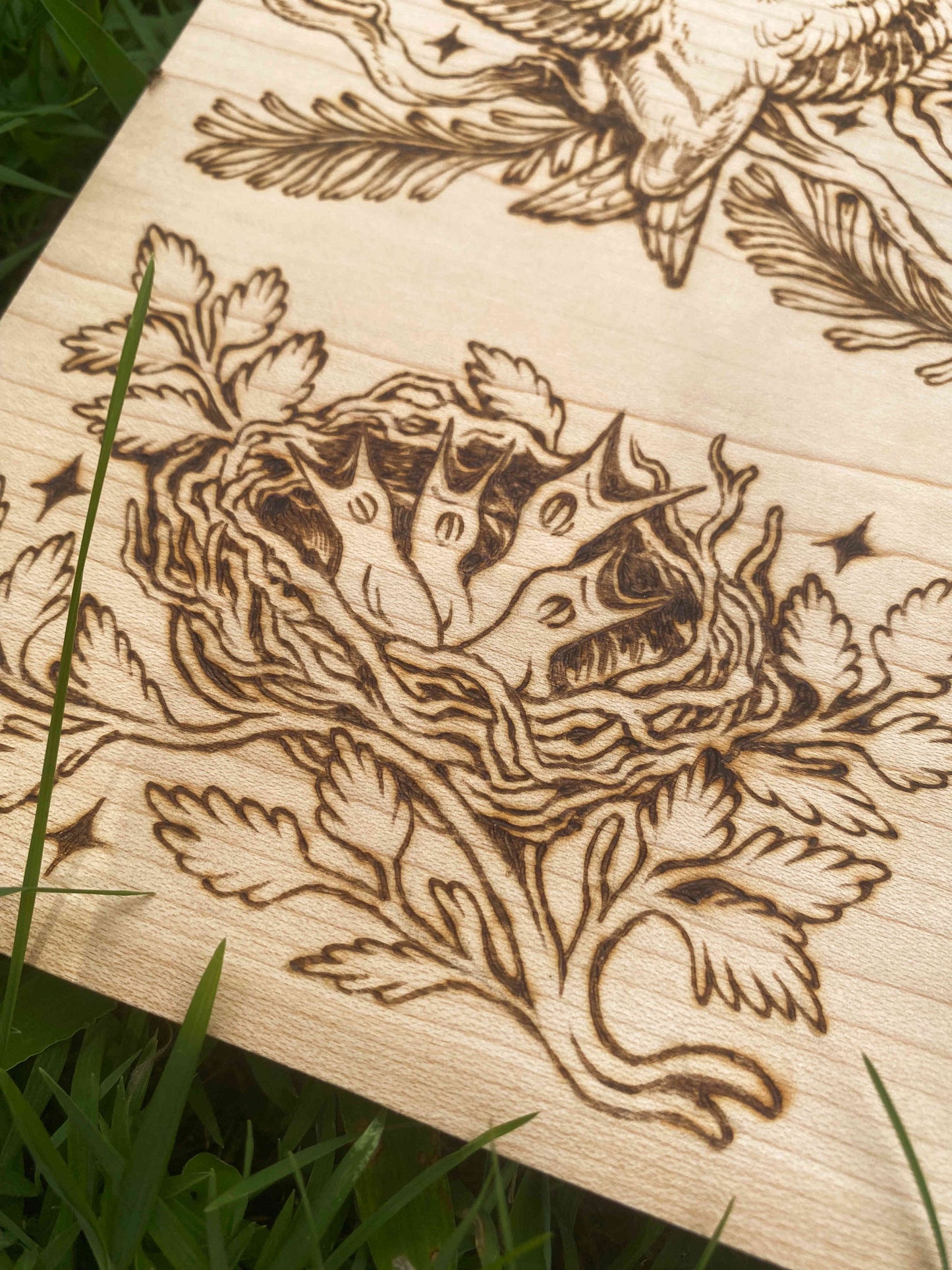 Wood-Burned Washi Tape