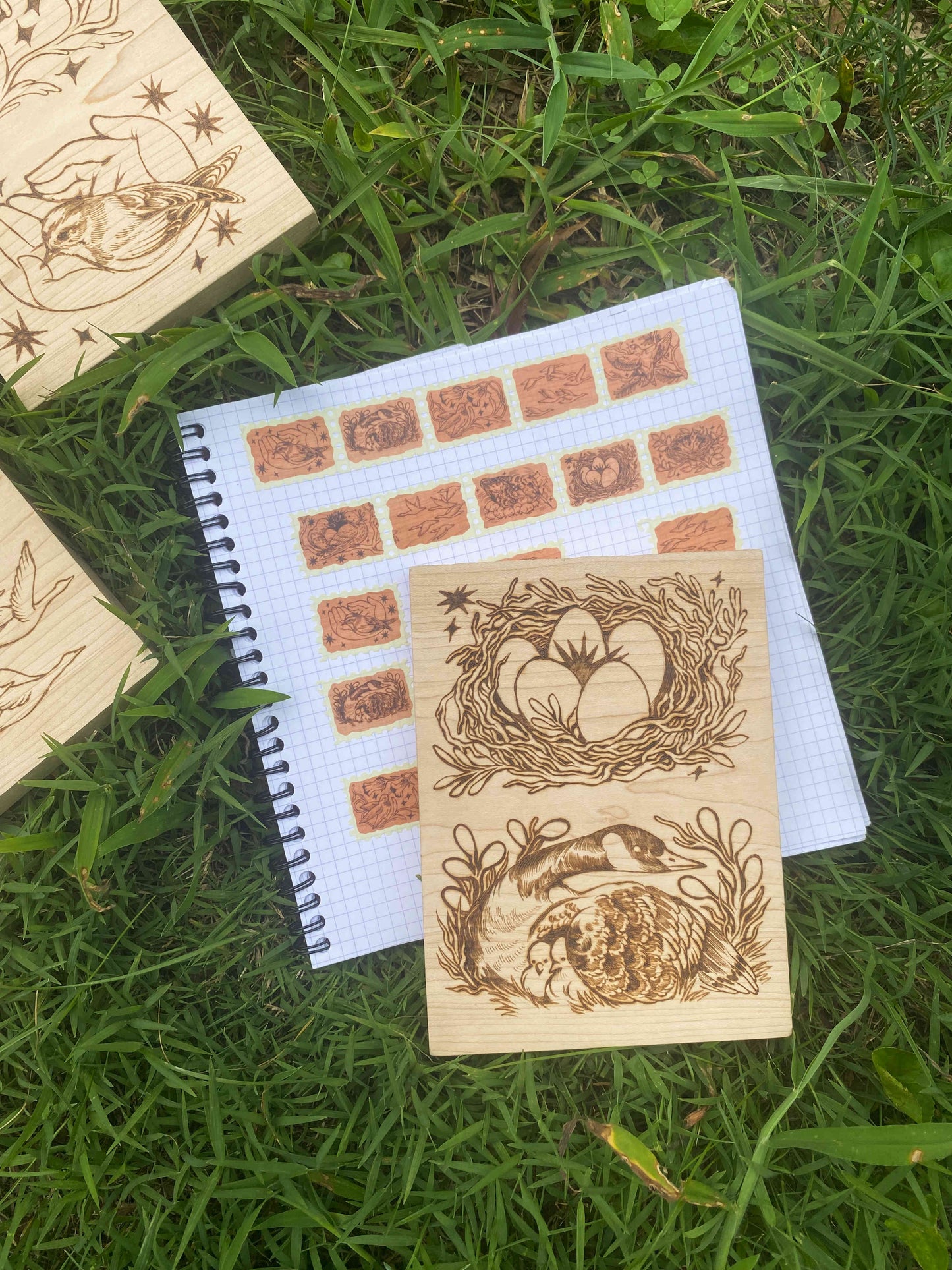 Wood-Burned Washi Tape