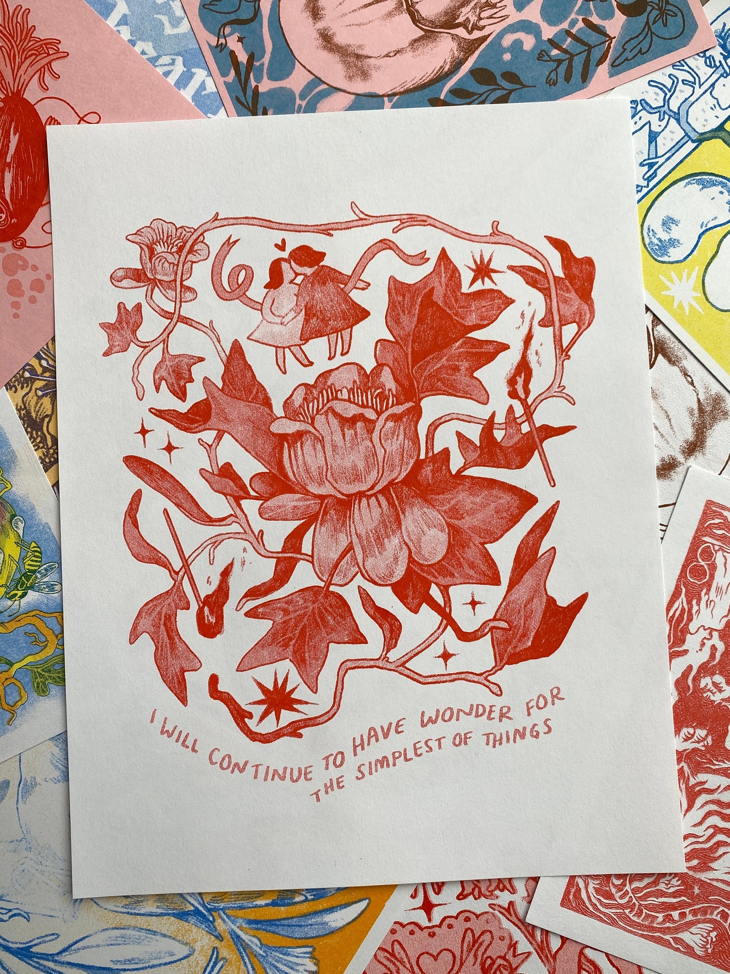 Tulip Poplar Riso Print