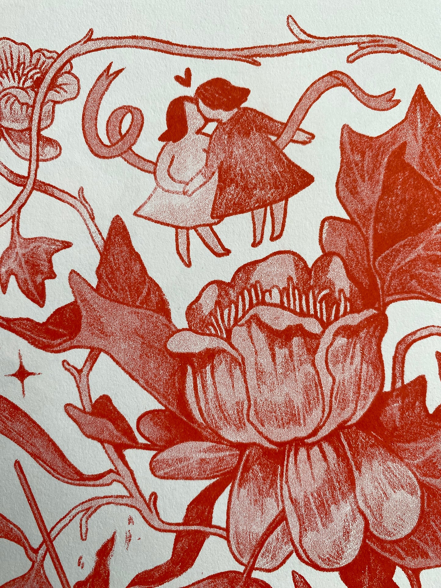 Tulip Poplar Riso Print