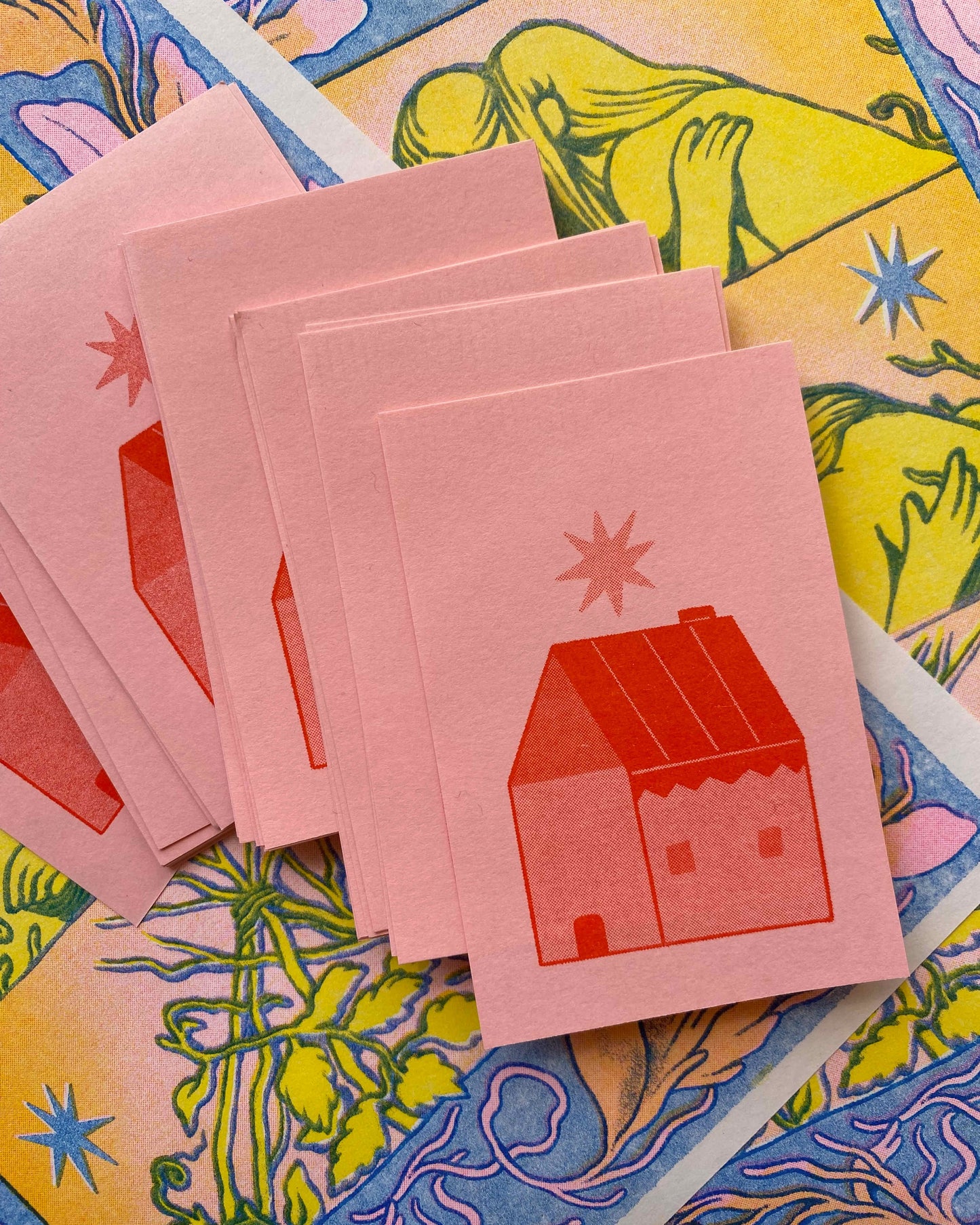 House Home Mini Riso Cards