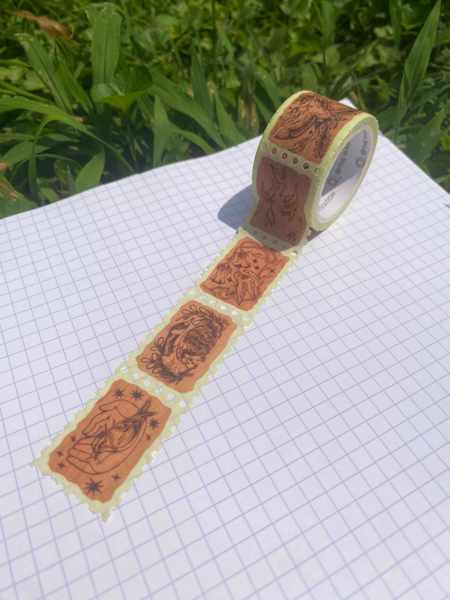 Wood-Burned Washi Tape