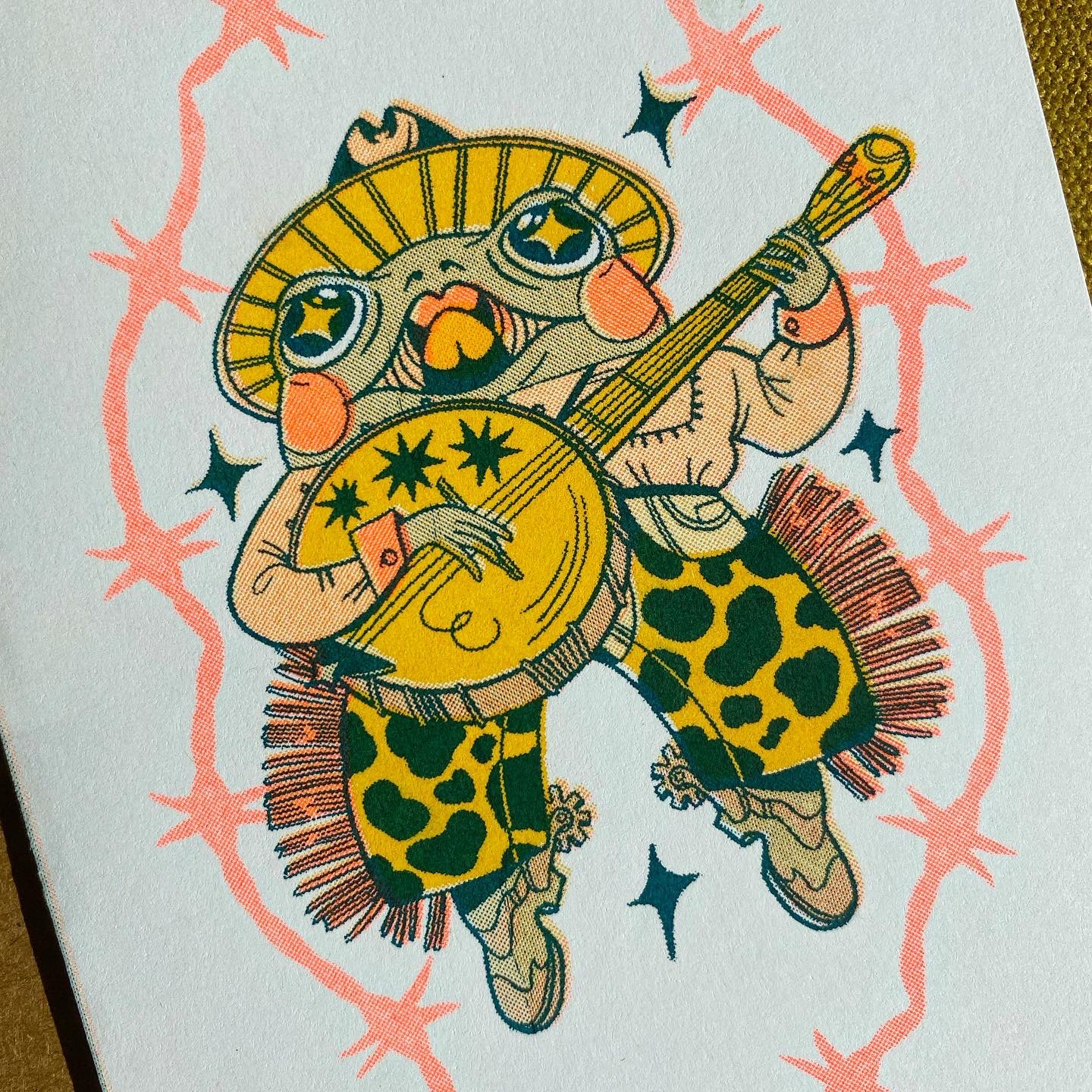 Cowboy Frog Card